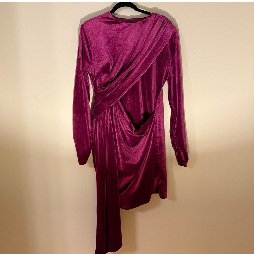 JessaKae velour‎ Noor fuschia dress 1xl